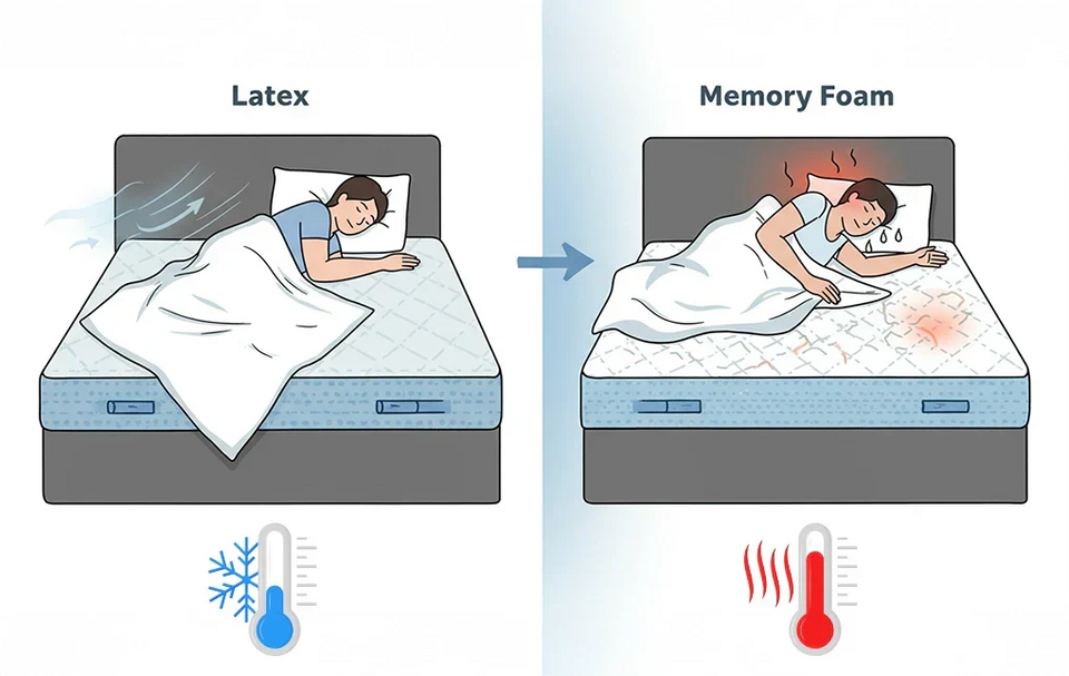 Latex vs. Memory Foam in Hot Climates: Which Performs Better?